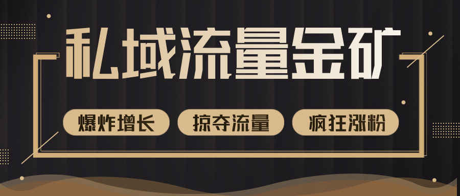 价值2200元私域流量的金矿,循环获取各大媒体精准流量,无限复制网红的精准流量!-资源宝库吧