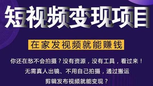 在家也能操作的短视频赚钱项目,无需真人,不用拍摄,纯搬运月入2到5万-资源宝库吧