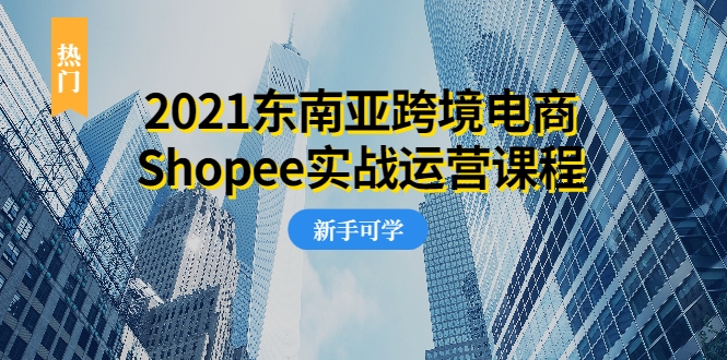 2021东南亚跨境电商Shopee实战运营课程,0基础、0经验、0投资的副业项目-资源宝库吧