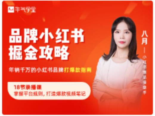 品牌小红书掘金攻略,年销千万的小红书品牌打爆款指南-资源宝库吧