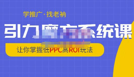 老衲·引力魔方系统课,让你掌握低PPC高ROI玩法,价值299元-资源宝库吧