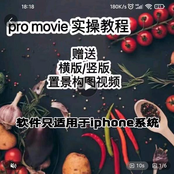漆十二美食摄影,25节promovie实操高手课节-资源宝库吧