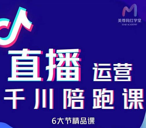 美尊-抖音直播运营千川系统课:直播运营规划、起号、主播培养、千川投放等-资源宝库吧