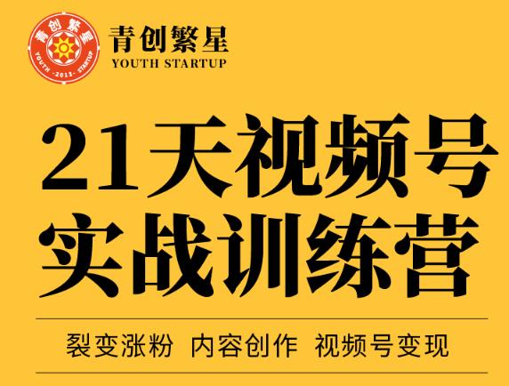 张萌21天视频号实战训练营，裂变涨粉、内容创作、视频号变现 价值298元-资源宝库吧