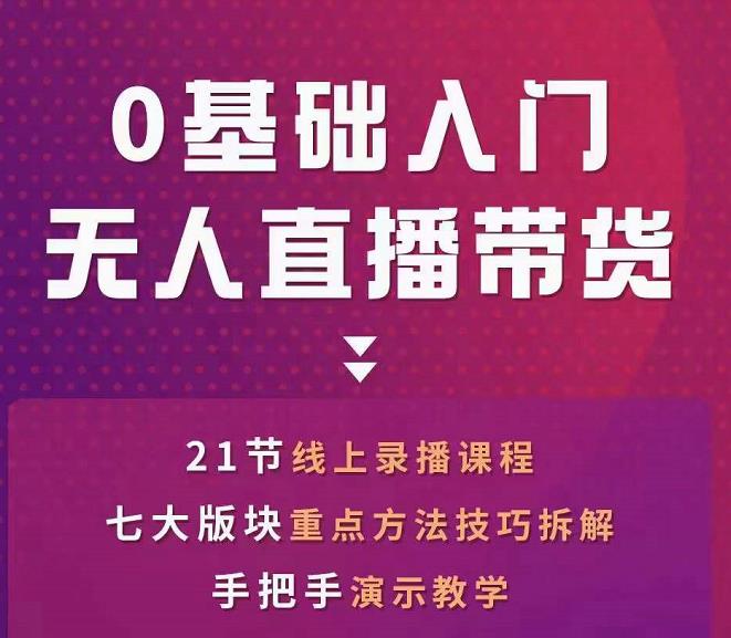 网红叫兽-抖音无人直播带货,一个人就可以搞定的直播带货实战课-资源宝库吧
