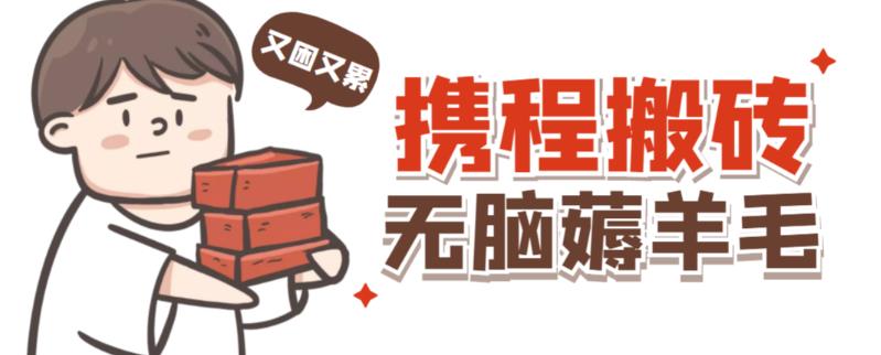 携程最新无脑薅羊毛低保玩法,后期稳定一天几十的收益,可多号放大收益-资源宝库吧