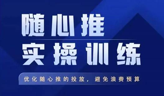 飞哥·随心推实操训练,优化随心推投放,避免浪费预算-资源宝库吧