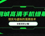同城高清手机绿幕，直播间现实与虚拟的混搭技术，老板商家必看！-资源宝库吧