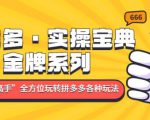 拼多多·实操宝典:金牌系列“小白到高手”带你全方位玩转拼多多各种玩法-资源宝库吧