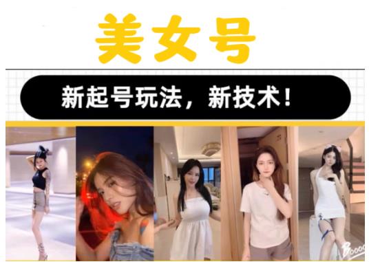 2023抖音快手短视频美女号课程制作玩法教程，美女号搬运新起号玩法，新技术（素材+教程）-资源宝库吧