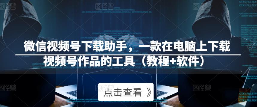 微信视频号下载助手，一款在电脑上下载视频号作品的工具（教程+软件）-资源宝库吧