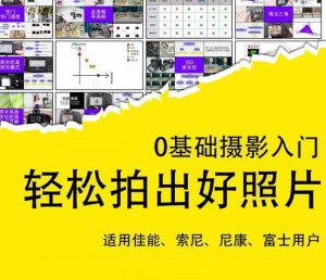 0基础摄影入门，轻松拍出好照片（适用佳能、索尼、尼康、富士用户）-资源宝库吧
