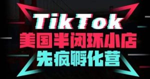 疯人院·TikTok美国半闭环小店孵化营，抢占TikTok美国蓝海市场，开店、运营、带货、投流全实操-资源宝库吧