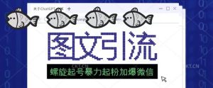 2023年价值1980的图文引流创业粉螺旋起好技术暴力起粉加爆微信-资源宝库吧