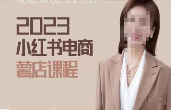 2023小红书电商课，新手小白从0~1玩转小红书薯店电商-资源宝库吧