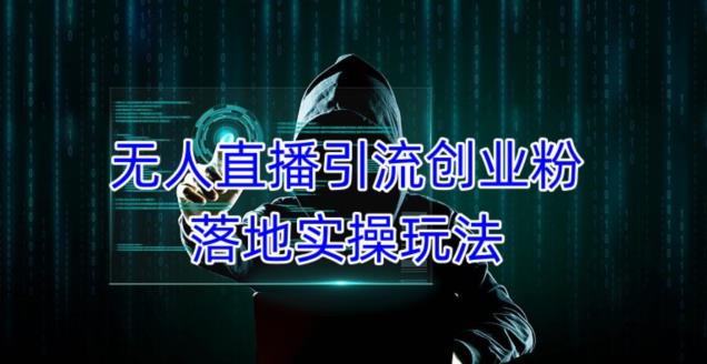 外面收费3980的无人直播引流创业粉落地实操玩法,单日引100+精准创业粉-资源宝库吧