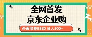 3月最新京东企业购教程，小白可做单人日利润500+撸货项目（仅揭秘）-资源宝库吧