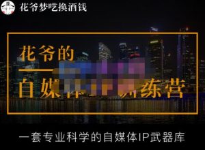 花爷的自媒体IP训练营【14期】,一套专业科学的自媒体IP武器库（更新2023年3月）-资源宝库吧