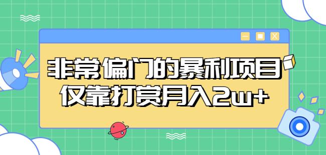 非常偏门的暴利项目,仅靠打赏月入2w+-资源宝库吧