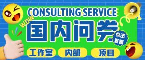 最新工作室内部国内问卷调查项目,单号轻松日入30+多号多撸【详细玩法教程】-资源宝库吧
