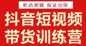 李鲆·抖音短视频带货训练营15期,一部手机、碎片化时间也能做,随时随地都能赚钱-资源宝库吧