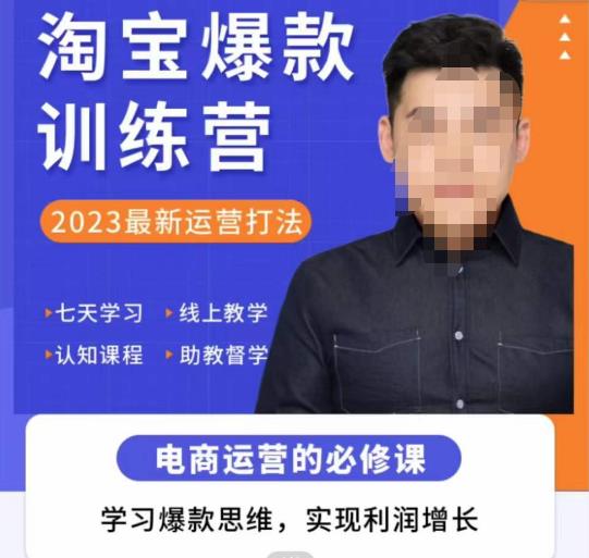 爱上黄昏·淘宝爆款训练营，2023最新运营打法，学习爆款思维，实现利润增长-资源宝库吧