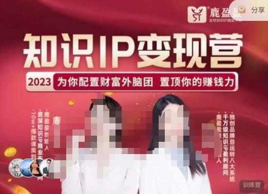 鹿盈盈-知识IP变现实操营，​普通人可复制的知识产品落地实操课，​带你打通知识IP变现底层逻辑-资源宝库吧