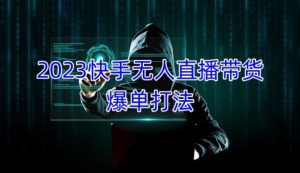 2023快手无人直播带货爆单教程，正规合法，长期稳定，可批量放大操作-资源宝库吧
