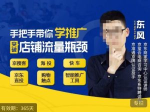 手把手带你学京东推广,突破店铺流量瓶颈,京搜客海投快车购物触点京东直投智能推广工具等-资源宝库吧