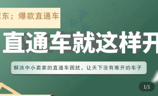 冠东·淘系直通车保姆级教程，全面讲解直通车就那么简单-资源宝库吧