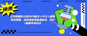 云顶联盟彭小四2023新无人半无人直播带货教程，自然流起号鱼塘起号，OBS+直播伴侣玩法-资源宝库吧