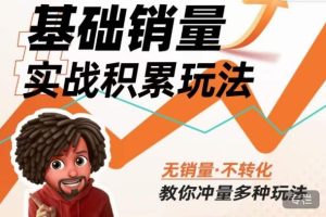 内功丨淘系基础销量实战积累玩法，无销量·不转化，教你冲量多种玩法-资源宝库吧