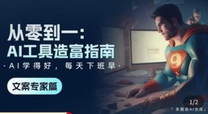 从零到一：AI工具造富指南（文案专家篇）​学会使用主流AI工具，方法和心法的融合-资源宝库吧