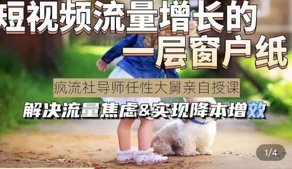 任性大舅·宠物行业短视频运营课(不讲废话),短视频流量增长的一层窗户纸,解决流量焦虑&实现降本增效-资源宝库吧