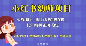 单天200-700的小红书幼师项目（虚拟），长久稳定正规好操作！-资源宝库吧
