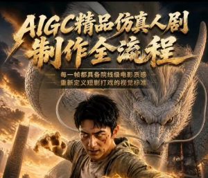 AIGC精品仿真人剧豢龙人全流程制作解析2026，国风仿真人创作+打斗剧情+人设编排，一站式AI短剧入门-资源宝库吧