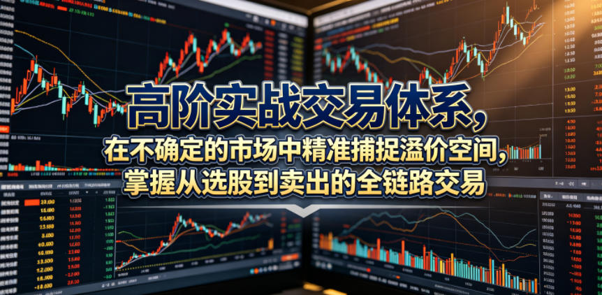 高阶实战交易体系，在不确定的市场中精准捕捉溢价空间，掌握从选股到卖出的全链路交易心法（更新6月）-资源宝库吧
