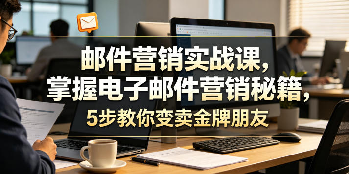 邮件营销实战课，掌握电子邮件营销秘籍，5步教你变卖金牌朋友【原创双语字幕】-资源宝库吧