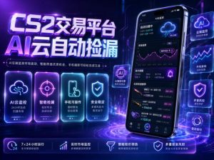 CS2交易平台AI云自动捡漏，多年稳定运行，无需手机，支持任何形式验证，日入300+【揭秘】-资源宝库吧