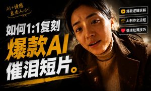 豆包+Gemini生成真人AI短剧-拆解复刻百万爆款第一人称短片，一站式讲透爆款复刻全流程-资源宝库吧