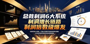 总裁利润6大系统，打通从开源到节流的利润增长链路，让企业在复杂市场中实现利润倍数级爆发-资源宝库吧