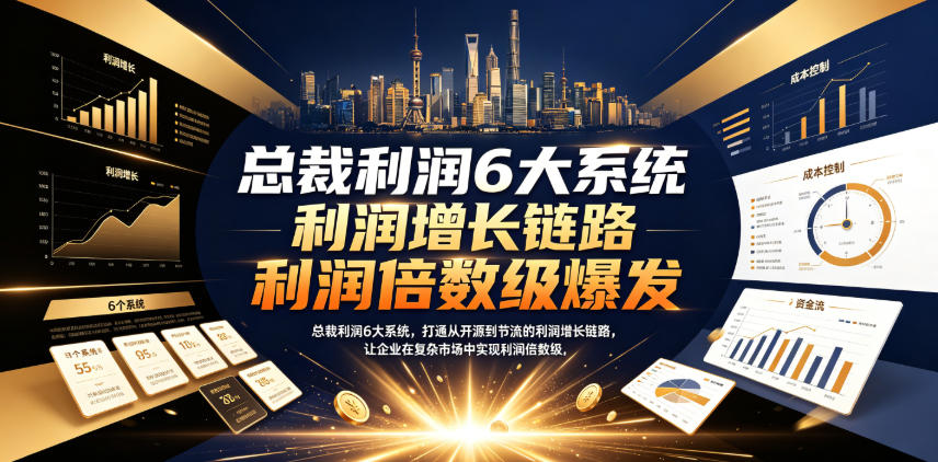 总裁利润6大系统，打通从开源到节流的利润增长链路，让企业在复杂市场中实现利润倍数级爆发-资源宝库吧