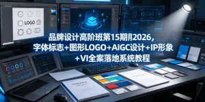 品牌设计高阶班第15期2026，字体标志＋图形LOGO＋AIGC设计＋IP形象＋VI全案落地系统教程-资源宝库吧