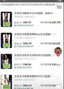 抖音8W粉丝博主的篮球人物深度解析解说教学，零门槛玩转伙伴计划与精选独家，单日稳定收益1k+-资源宝库吧