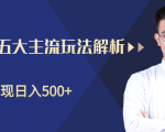 柚子咸鱼淘客五大主流玩法解析,掌握后既能引流又能轻松实现日入500+-资源宝库吧