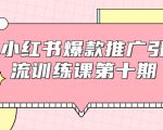小红书爆款推广引流训练课第十期,手把手带你玩转小红书,轻松月入过万-资源宝库吧