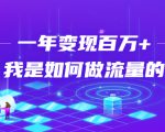 不会引流?强子:一年变现百万+,我是如何做流量的?-资源宝库吧
