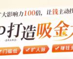 IP打造吸金术:0基础0资源,也能扩大影响力100倍,让钱主动找你!-资源宝库吧