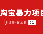 引流哥·第3期淘宝暴力项目:每天10-30分钟的空闲时间,有淘宝号,会玩淘宝-资源宝库吧