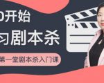 红娘子·从0开始学习剧本杀,你的第一堂剧本杀入门课 简单易懂 市场需求大-资源宝库吧